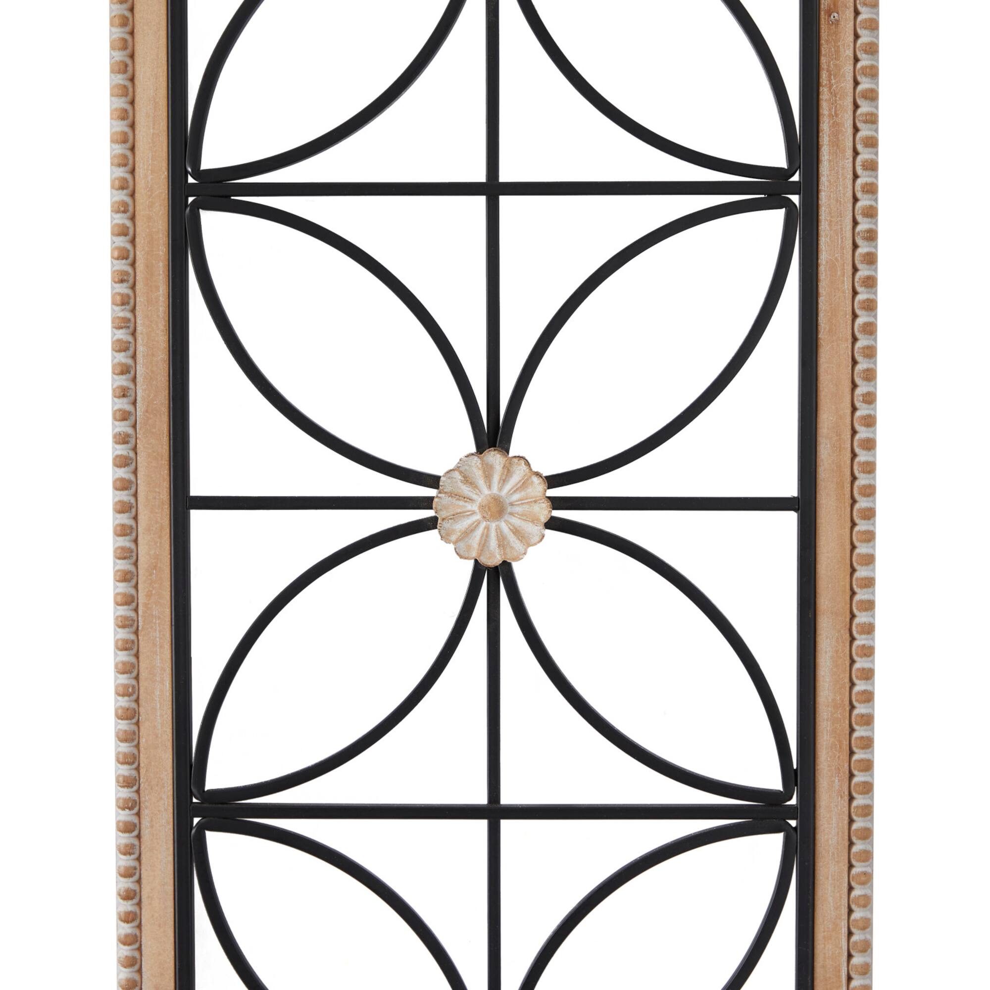 Black Metal Farmhouse Wall Decor, 15" x 1" x 50"